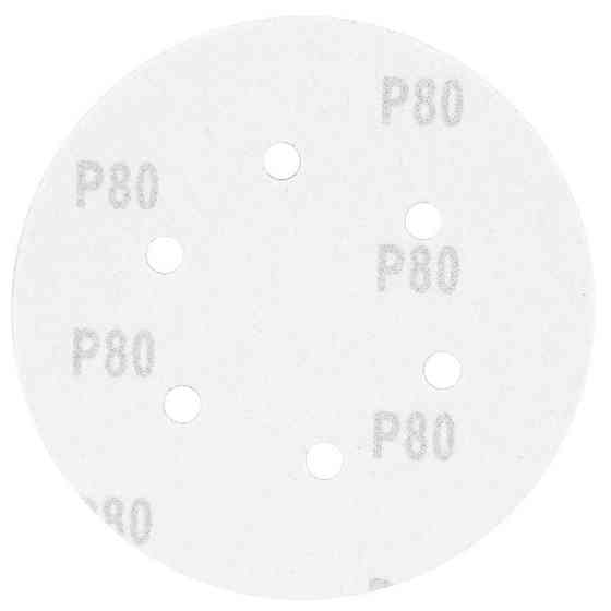 Шлифовальный круг 6 отверстий Ø150мм P80 (10шт) SIGMA (9122251) Ровно