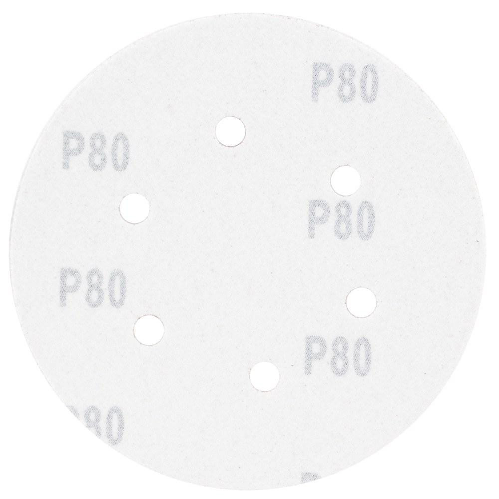 Шлифовальный круг 6 отверстий Ø150мм P80 (10шт) SIGMA (9122251) Ровно - изображение 2