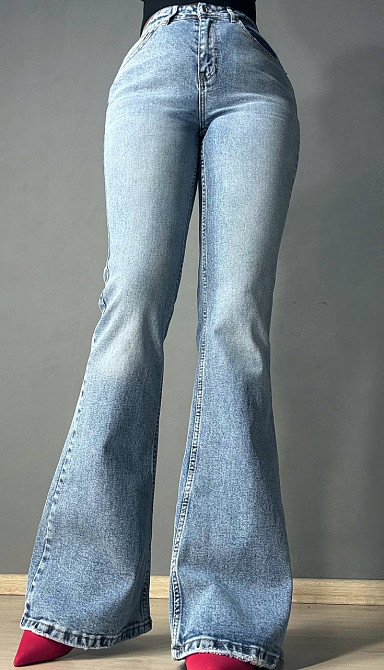 Джинсы женские Sherocco 7044-1 FLARE клеш от колена стрейчевые голубые, голубой, 27, 27, 72 см, 99 см Киев - изображение 9