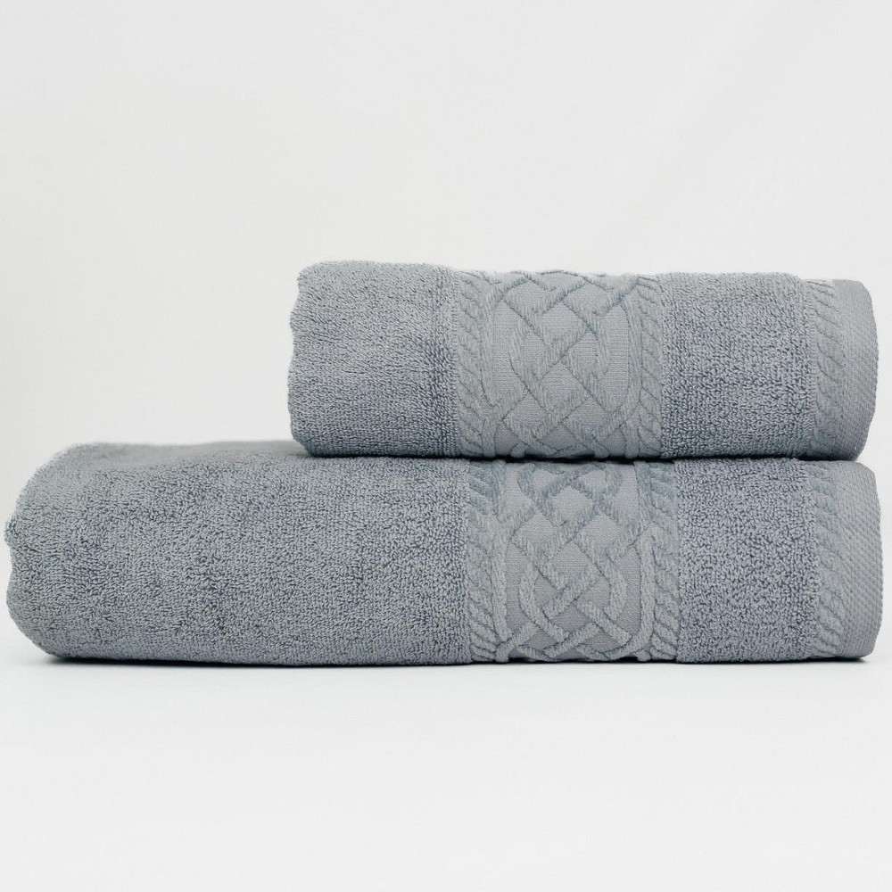 Набір Махрових рушників, Махра,Сірий, 50/90 та 70/140 Київ - фото 1