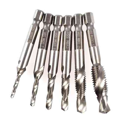 Набір свердел-мітчиків для нарізування різі M3-M10, 6-гранні, 6 шт. Винница