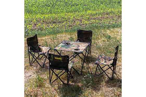 Складаний стіл зі стільцями для кемпінгу WMS Tools WT-SP-118C Одесса