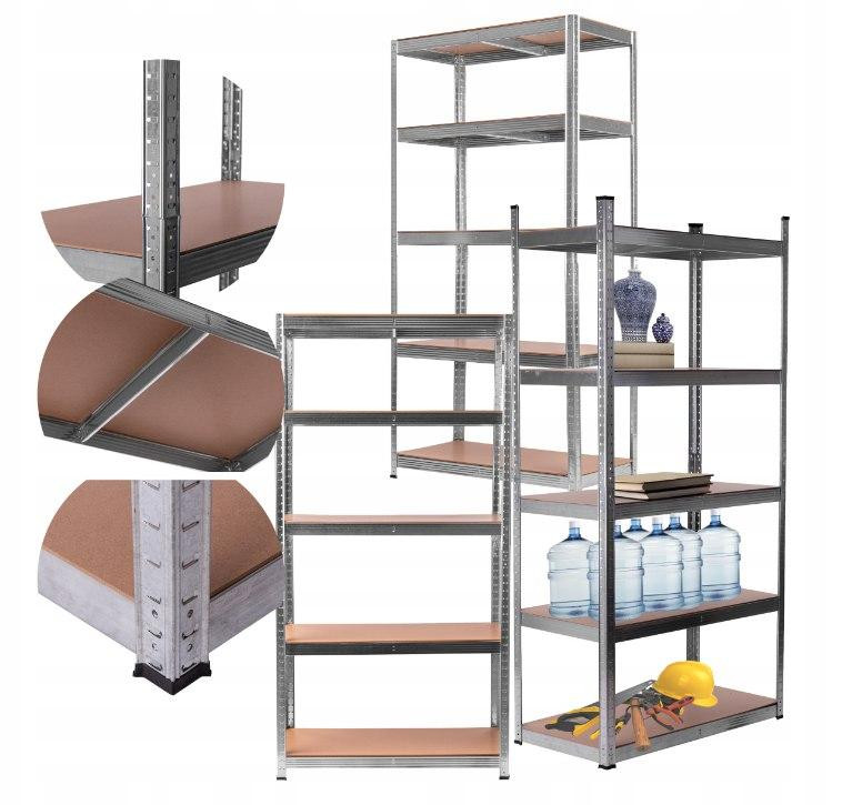 Металевий стелаж 150×75×30 см з п’ятьма міцними полицями — вантажність 175 кг на кожну полицю, виготовлено в Польщі. Львів - фото 10