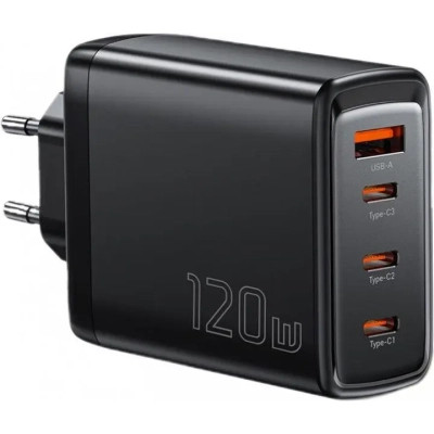 Зарядний пристрій Essager 3xUSB-C + 1xUSB 120W GaN (ECT3CA-JZB01-Z) Вінниця - фото 2