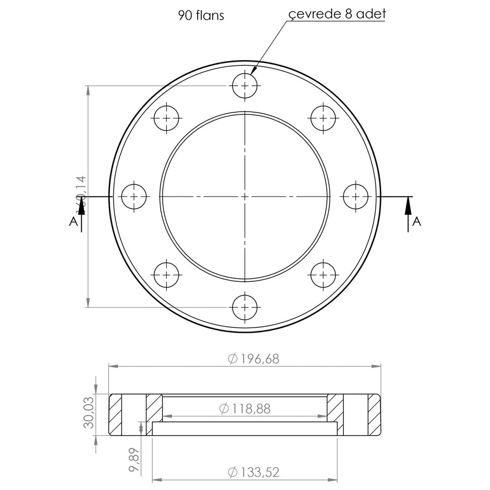 Фланцевый комплект(фланец+бурт) Kalde PPR 90 58050 (000016930) Киев - изображение 2