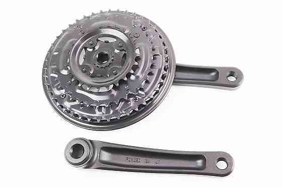 Шатуни "квадрат" 170мм, 42.34.24T MTB, алюмінієві, чорні MA16-311AP Київ