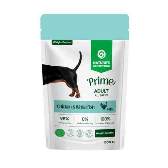 Nature's Protection Prime Weight Control Adult Dogs Chicken and White Fish Вологий корм для собак для контролю ваги з куркою і білою рибою, 500 г Київ