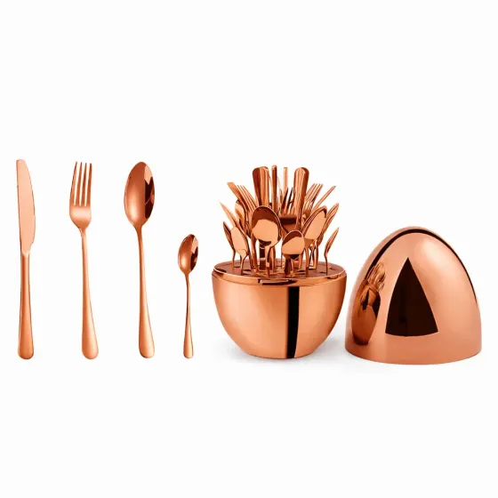 Столовые приборы из нержавеющей стали EGG 24 шт Bronze Коломия