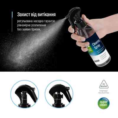 Спрей для очистки ColorWay Cleaning Kit, Large, OLED/LED/LCD/TFT, 550ml, microfibre*2 (CW-5500) Винница