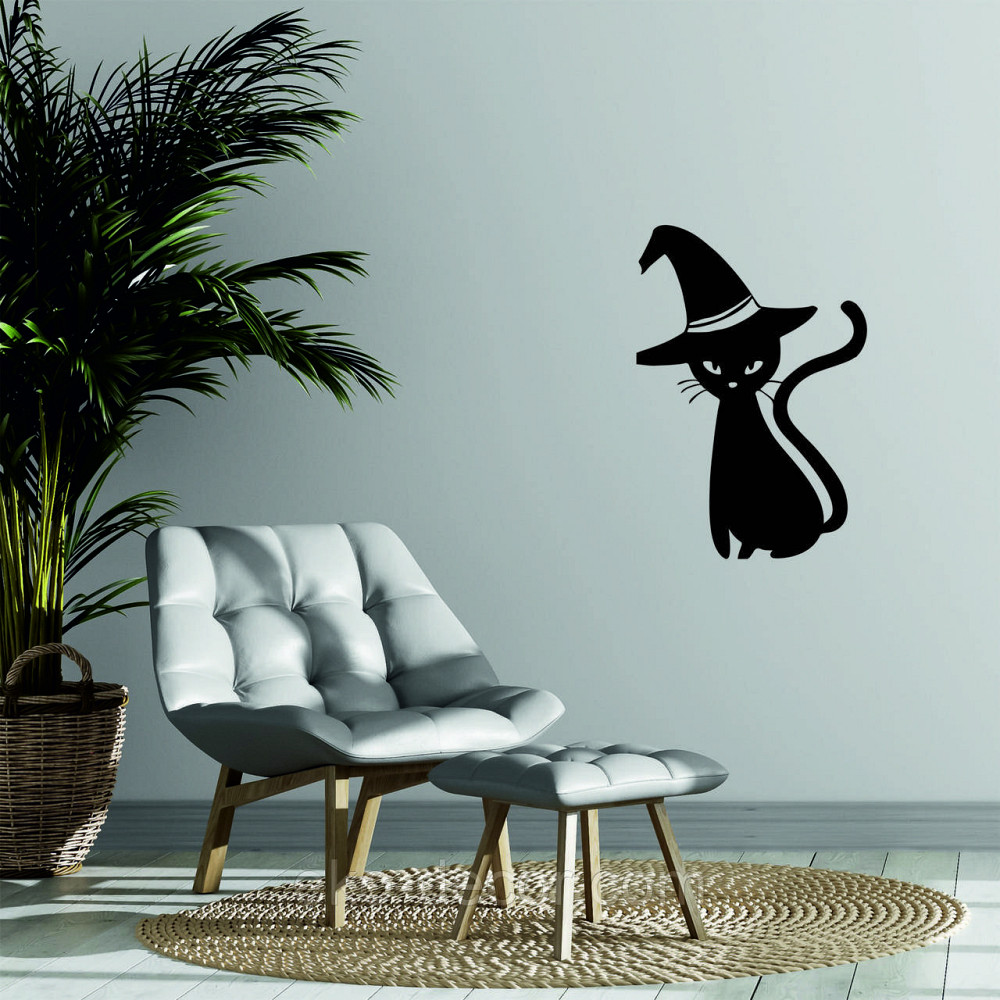 Декоративное настенное Панно «Кот», Декор на стену 110*75 см, Черный Киев - изображение 3