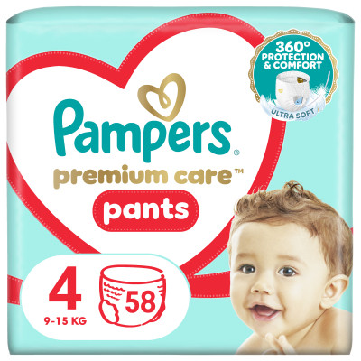 Подгузники Pampers Premium Care Pants Maxi Размер 4 (9-15 кг), 58 шт (8001090759993) Винница - изображение 1