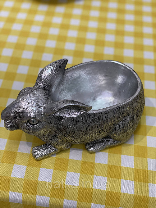 Підставка під ключі прикраси декор срібло "Зайчик" 23,7*13*11,2 см Київ - фото 3