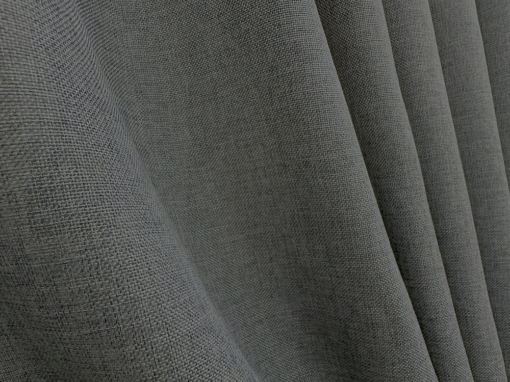 Комплект готових штор VR-Textil Льон Льон Мішковина № 1282ш Сірий 100х270 см 2 шт (31-0132) Київ - фото 6