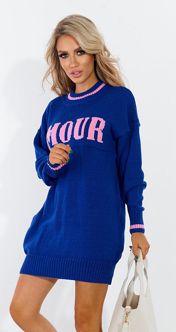 Свитер платье с надписью (42-46) Киев - изображение 1