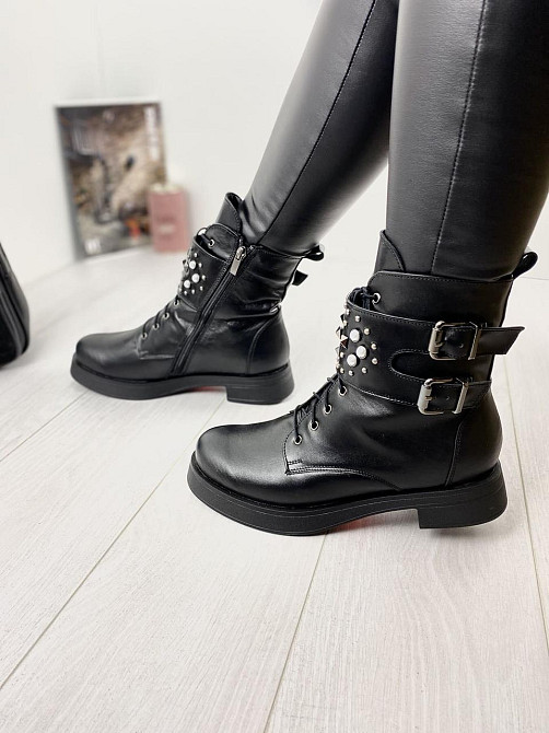 Черевики жіночі M.KRAFT чорні натуральна шкіра зима 38р.39р. (2509) Коломия - фото 5