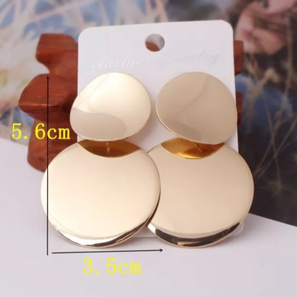 Серьги гвоздики женские под золото, цинковый сплав Киев - изображение 2