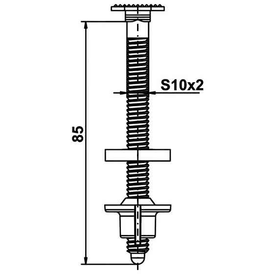 Набір для кріплення сидіння/кришки унітазу Zerix NKTS-02   ( ZX5595 ) 27283 Харьков