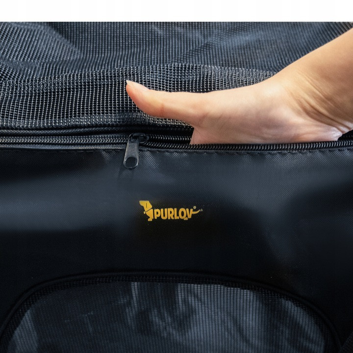 Транспортер сумка с ремешком для домашних животных до 8 кг Purlov (20940) Black Нововолынск - изображение 3