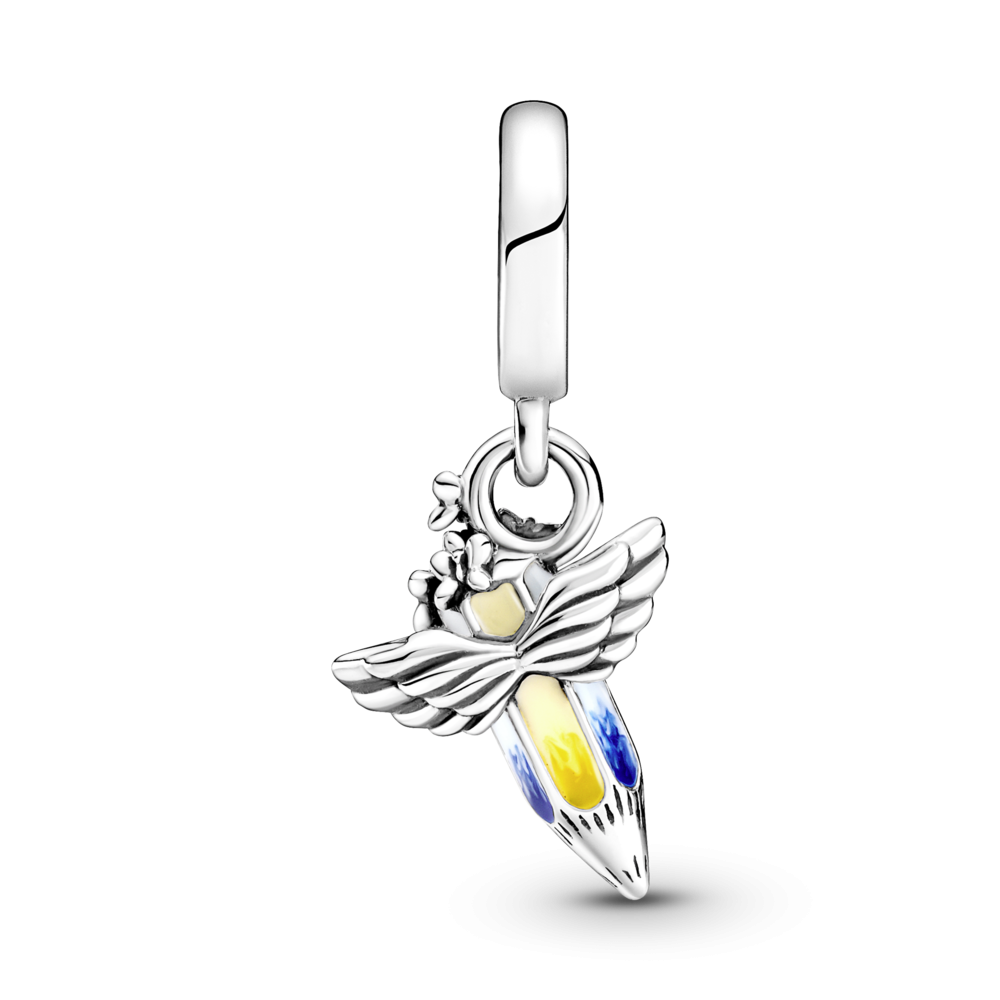 Серебряный шарм Бусина 