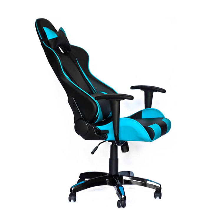 Кресло Коннэкт Пластик М-1 (Tilt) Черный + Голубой Киев - изображение 1