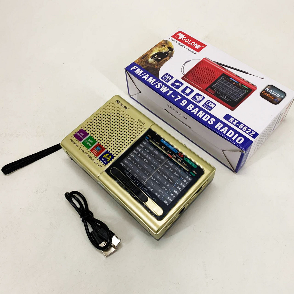 Радіо портативне переносне MP3 USB Golon RX-6622, FM-радіоприймач, Радіоприймачі фм HF-27 Івано-Франківськ - фото 7