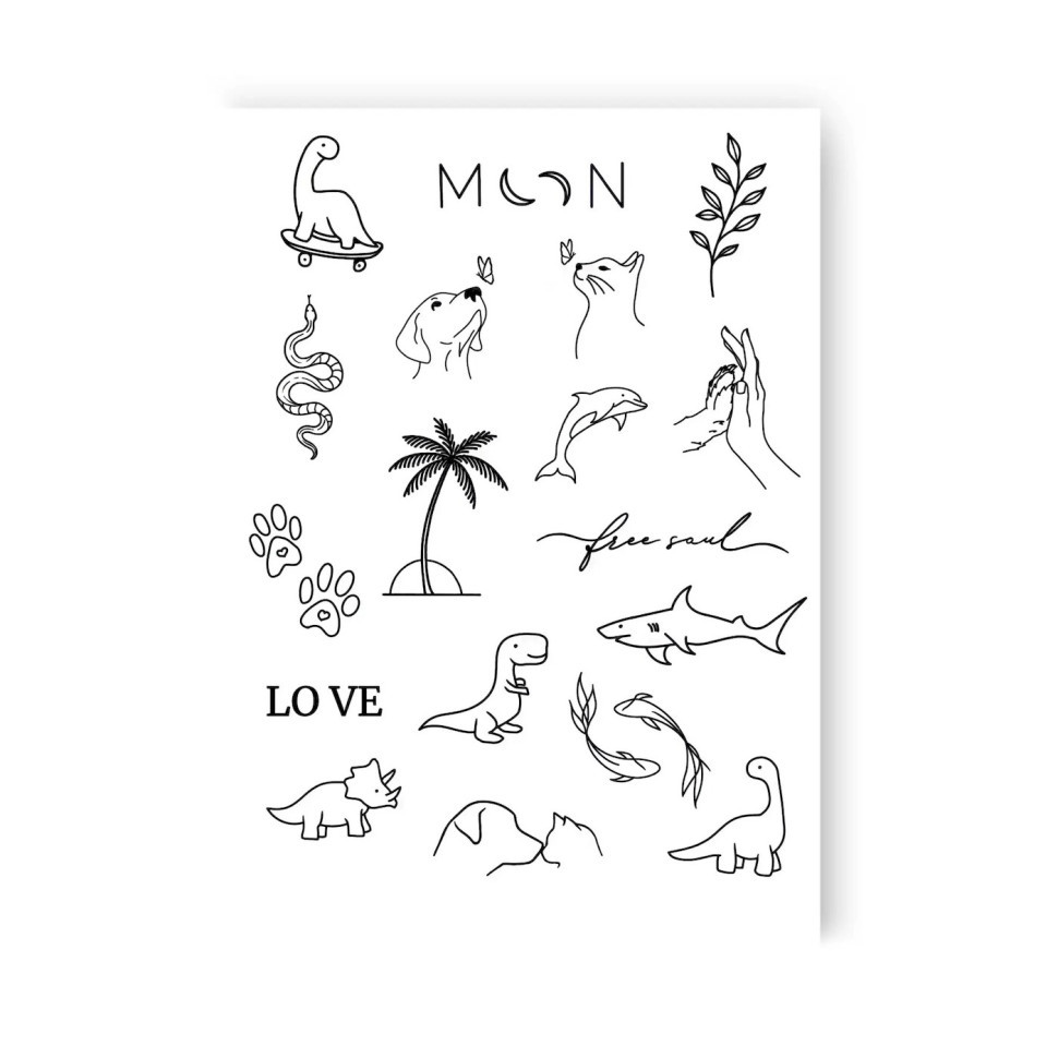 Набор временных татуировок 