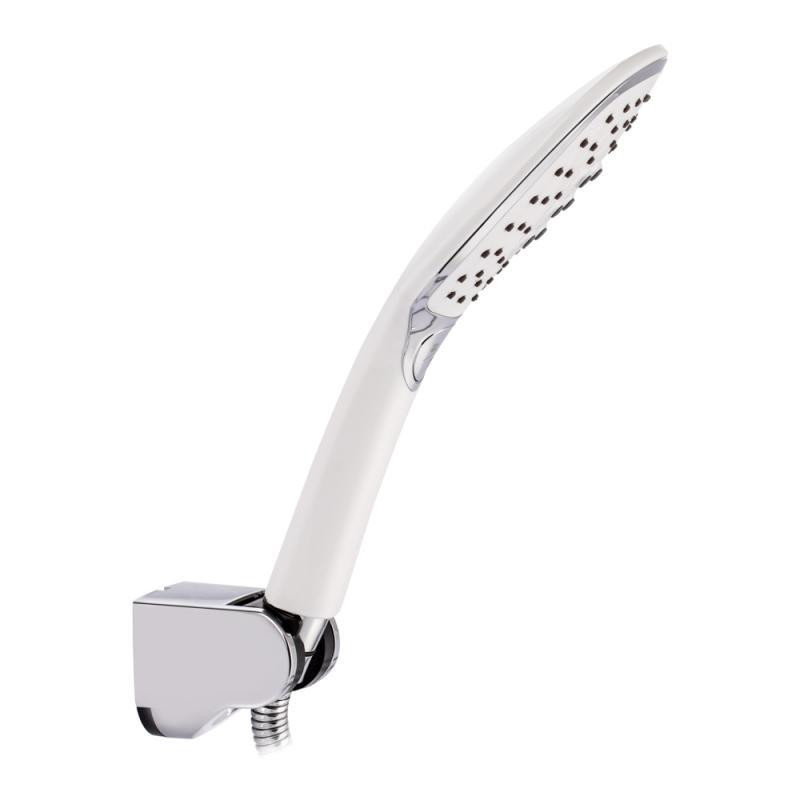 Смеситель для ванны с поворотным изливом, c душевым гарнитуром Qtap Grand QTGRAWCR005 Chrome/White Харьков - изображение 6