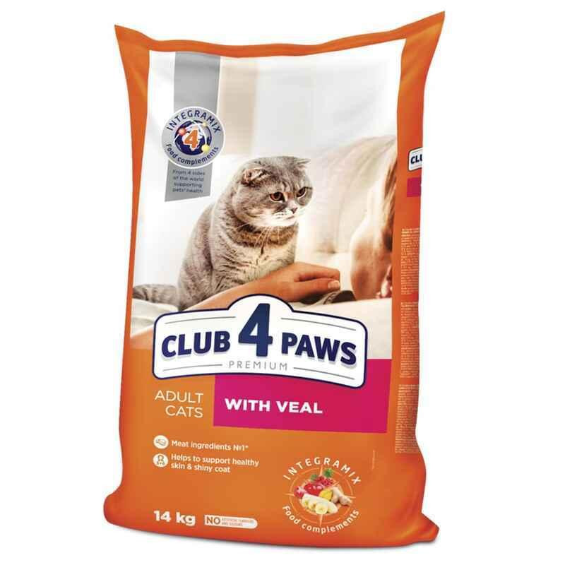 Club 4 Paws (Полуб 4 Лапи) Premium Adult Cat Veal сухий корм із телятиною для дорослих котів 14 кг Запоріжжя - фото 1