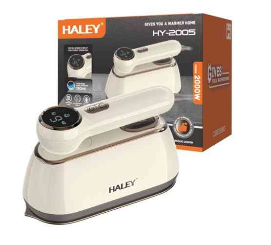 Вертикальний відпарювач праска Haley HY-2005 2000Вт, ручний дорожній міні відпарювач з LED дисплеєм 150ml Одеса
