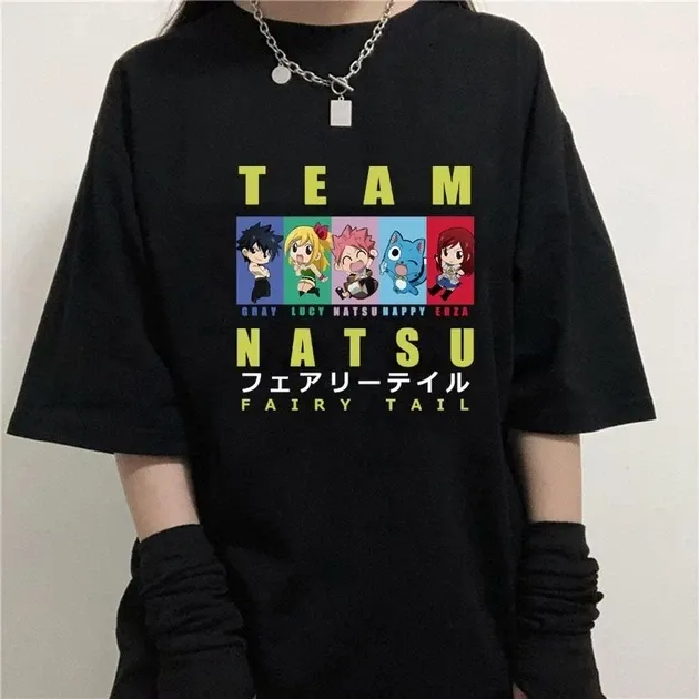 Футболка з аніме принтом Хвіст Феї Розмір оверсайз (S/M/L) Чорний AnimeT1172 Дніпро - фото 2