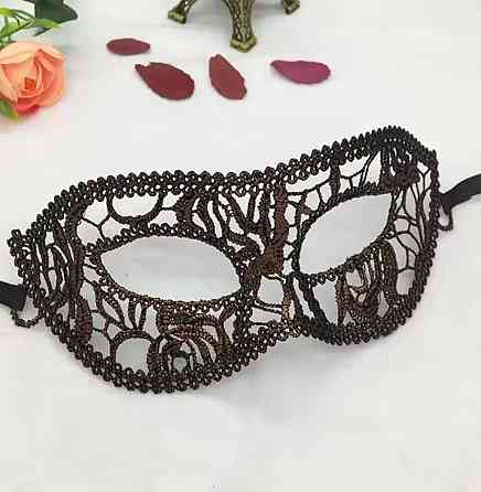 Карнавальна маска ажурна one size коричневий Київ