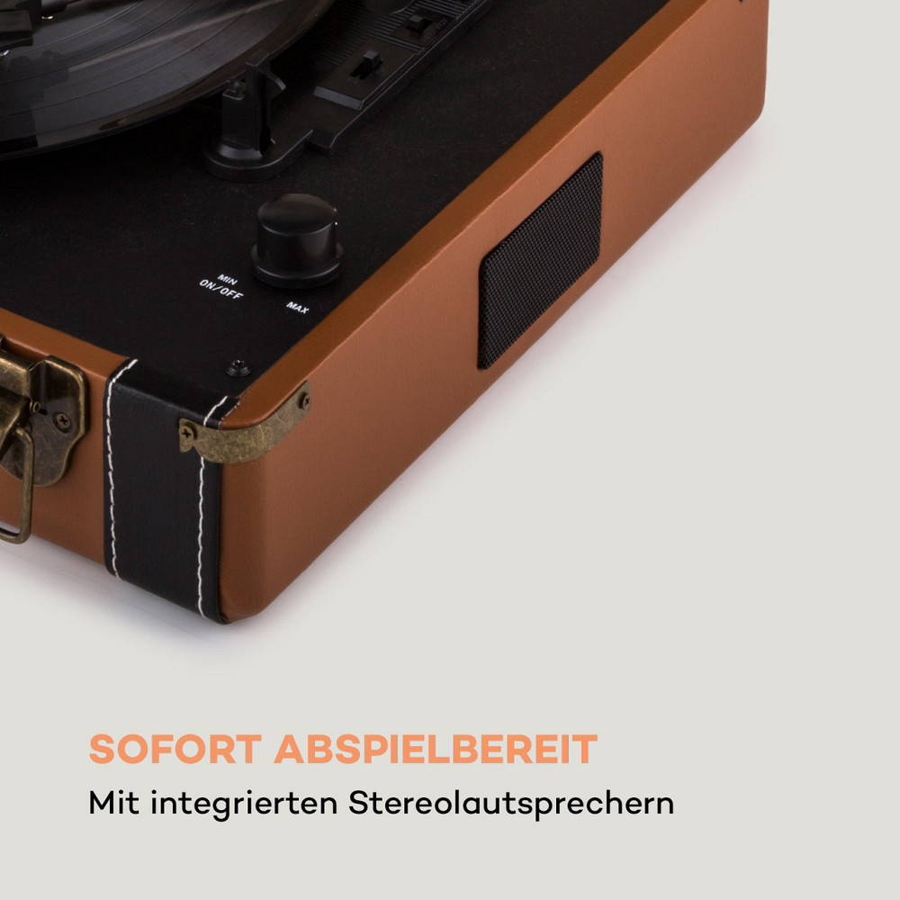 Jerry Lee Retro Turntable LP USB Коричневий Коричневий (Німеччина, читати опис) Рівне - фото 5