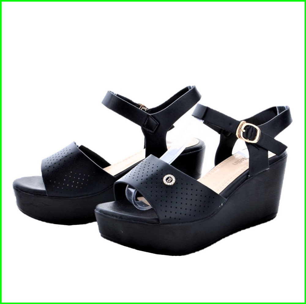 Жіночі Сандалі Босоніжки на Танкетці Платформа Чорні Літні (розміри: 38,39,40) - 15 Дніпро - фото 9