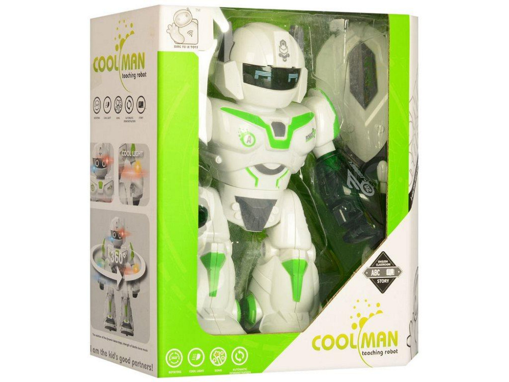 Робот інтерактивний ходить звук світло 22 см Біло-Зелений (605) Чернигов - изображение 1