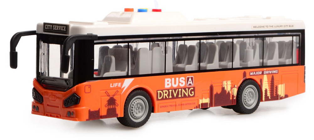 Игрушка CARS S Автобус оранжевый 1:16 (CJ-4073621) (7120413) Киев - изображение 2