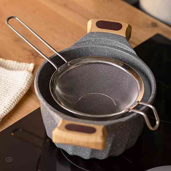 Дуршлаг-сито с ручкой 16 см мелкоячеистая сетка из нержавеющей стали HP-19-1-16CM Киев