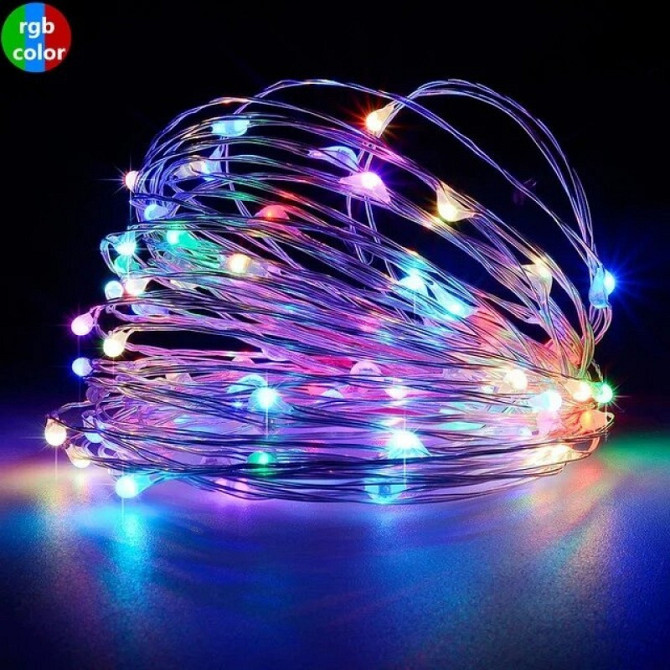 Гирлянда-роса (Copper Wire) 100M-1 внутренняя, пров.:прозрачный, 10м (Разноцветная) 7286 Киев - изображение 1