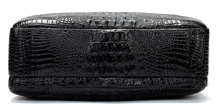 Сумка для ноутбука с тиснением под рептилию Vintage 14718 Черная Киев - изображение 7