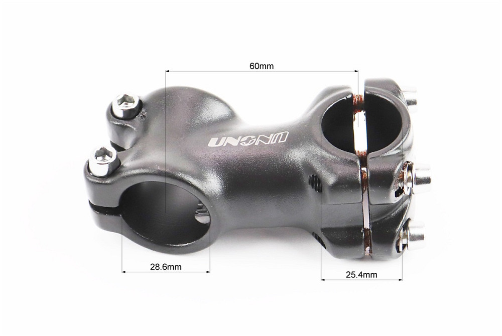 Винос керма MTB 28,6x25,4х60мм, алюмінієвий, чорний AS-601 Київ - фото 2