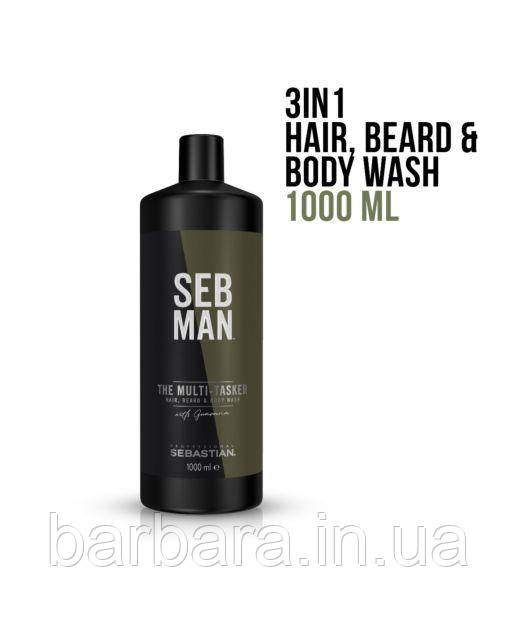 Шампунь для чоловіків 3 в1 для ухода за волосами, бородой и телом SEBMEN Киев - изображение 4