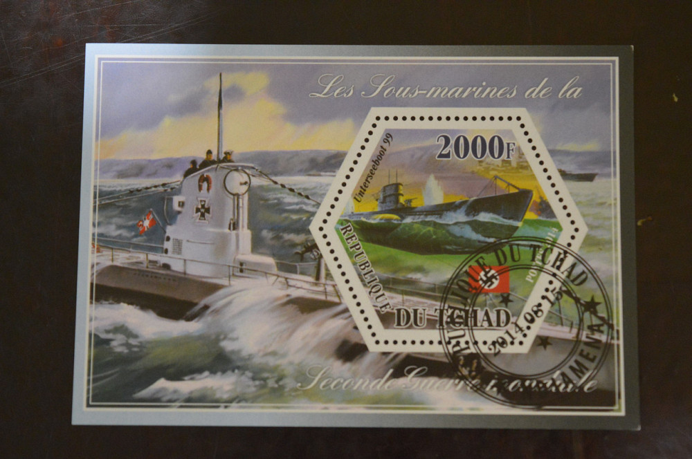 Чад. Марки. Транспорт. Блок. 2014 рік (У-5) Полтава - фото 1