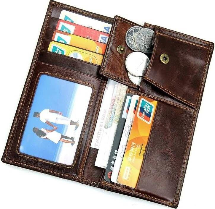 Гаманець з натуральної шкіри Коричневий (Vintage) Київ - фото 13