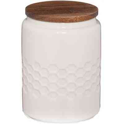 Емкость для сыпучих продуктов Kela Mellis White 0,8 л 10,5х14,5 см (12084) Винница