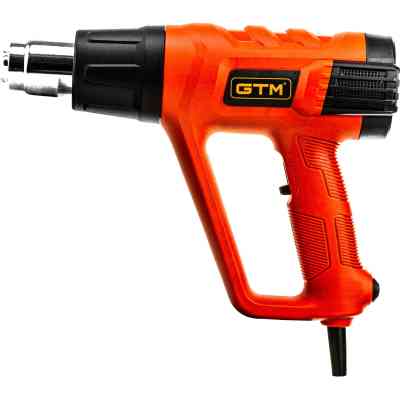 Будівельний фен GTM HG2000EM, 2000Вт, 80-600С, 300/500л/хв, LCD-дисплей (HG2000EM) Вінниця
