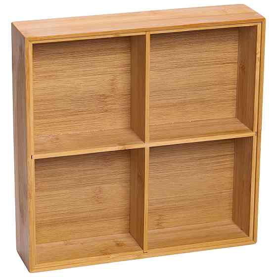 Yiwu Менажниця дерев'яна на 4 секції з кришкою квадратна HB-40-1 Коломия