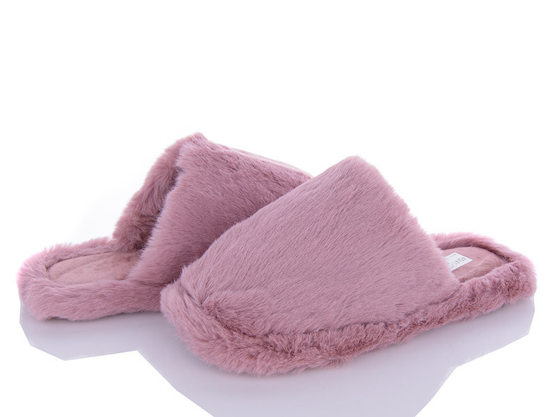 Тапочки женские домашние теплые закрытые меховые розовый 38/39 - 23.5 см Одесса - изображение 2