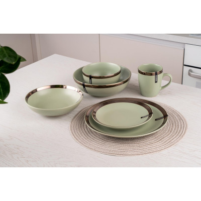 Салатник Ardesto Liguria 14 см Green Bay (AR2914LGC) Винница - изображение 3