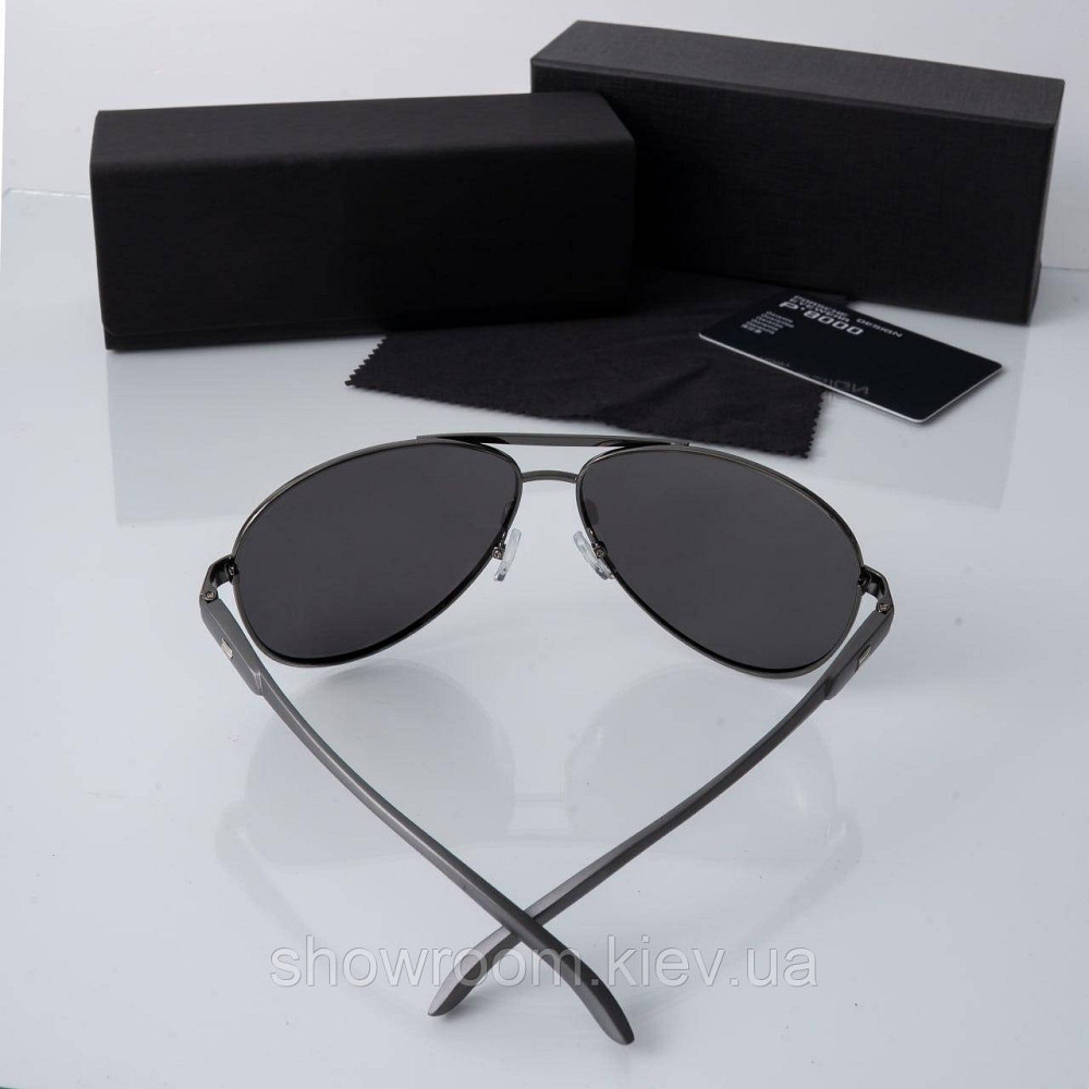 Окуляри з поляризацією сонцезахисні чоловічі Polarized (213) срібні Київ - фото 3