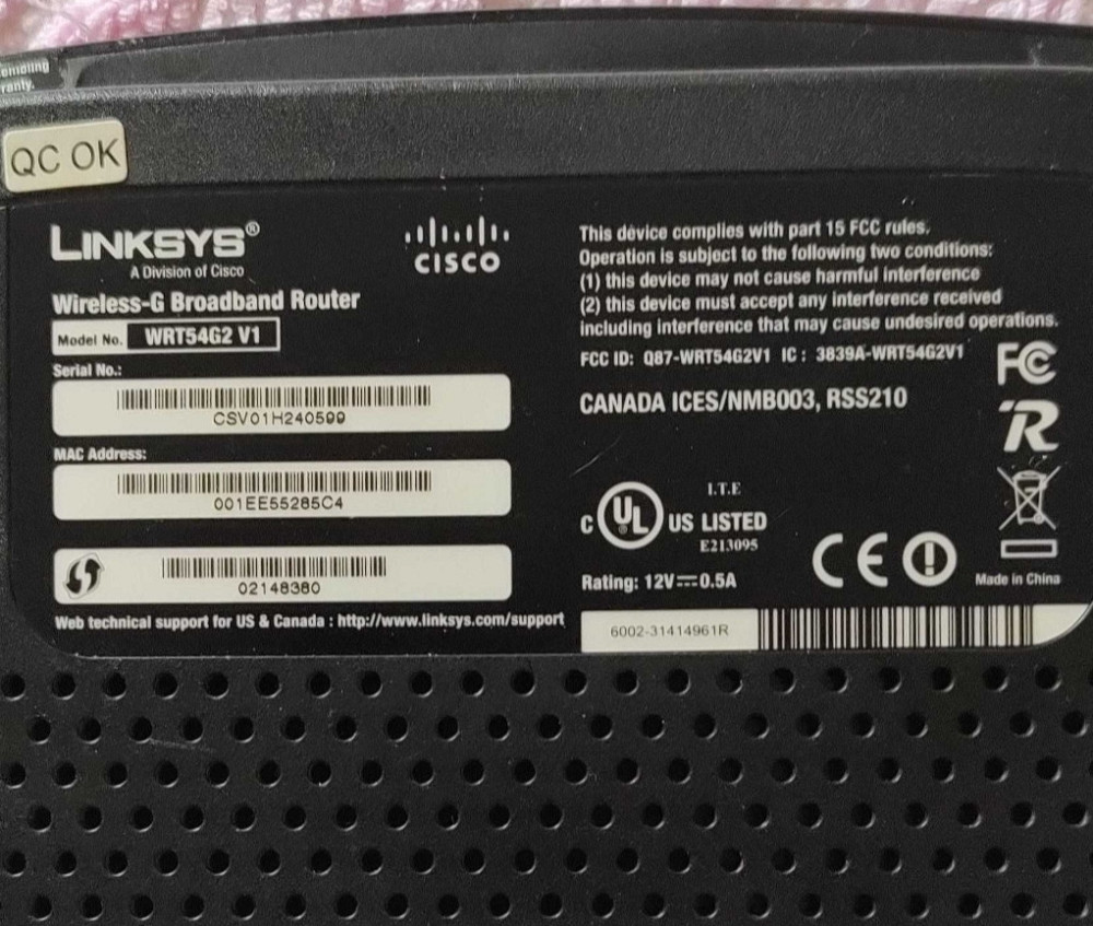 Маршрутизатор: Linksys WRT54G2V1. Киев - изображение 1