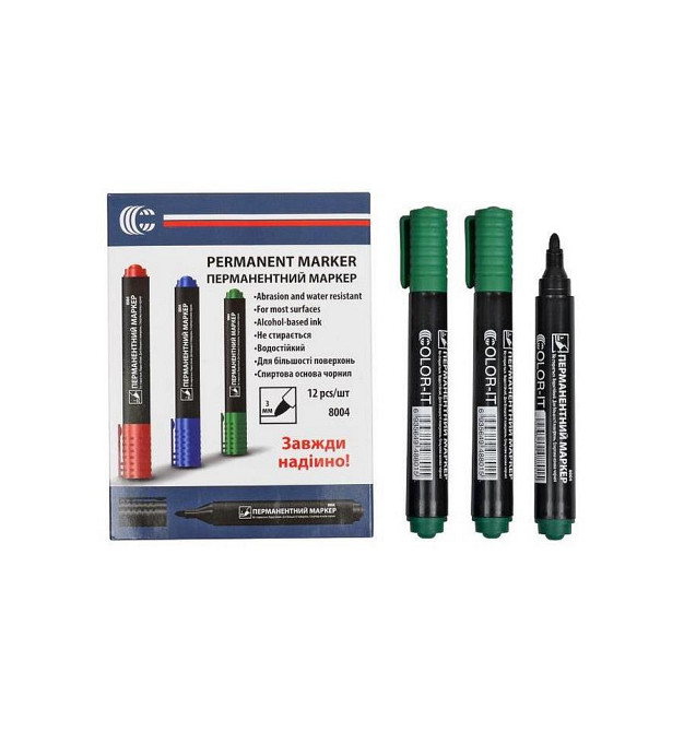 Маркер зеленый COLOR-IT 8004(Green) Diamont 